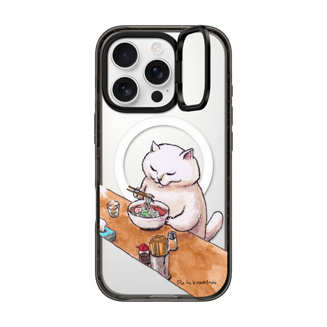 ReikoKAMANO x CASETiFY iPhone 16 Pro Case Cat,Animal Black インパクトリングスタンドケース MagSafe対応 ramen Mother's Day ReikoKAMANO x CASETiFY iPhone 16 Pro Case Cat,Animal Black インパクトリングスタンドケース MagSafe対応 ramen Mother's Day