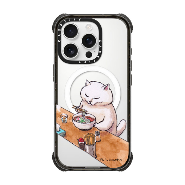 ReikoKAMANO x CASETiFY iPhone 16 Pro Case Cat,Animal Black ウルトラ インパクトケース MagSafe 対応 ramen Father's Day ReikoKAMANO x CASETiFY iPhone 16 Pro Case Cat,Animal Black ウルトラ インパクトケース MagSafe 対応 ramen Father's Day