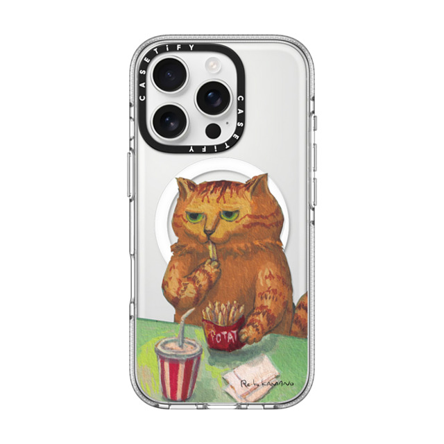 ReikoKAMANO x CASETiFY iPhone 16 Pro Case Cat,Animal クリア クリア ケース MagSafe対応 juice and potatoes Back to School ReikoKAMANO x CASETiFY iPhone 16 Pro Case Cat,Animal クリア クリア ケース MagSafe対応 juice and potatoes Back to School