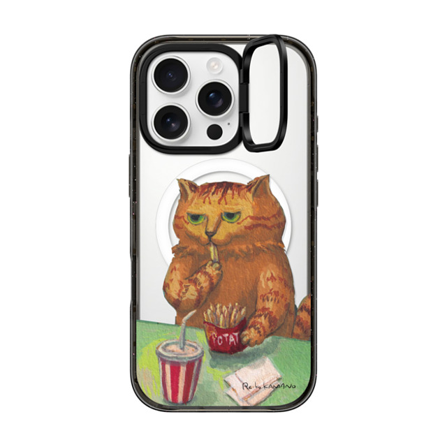 ReikoKAMANO x CASETiFY iPhone 16 Pro ケース Cat,Animal ブラック インパクトリングスタンドケース MagSafe対応 juice and potatoes Father's Day ReikoKAMANO x CASETiFY iPhone 16 Pro ケース Cat,Animal ブラック インパクトリングスタンドケース MagSafe対応 juice and potatoes Father's Day