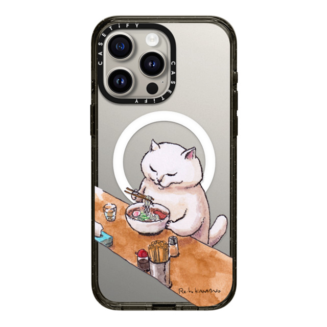 ReikoKAMANO x CASETiFY iPhone 15 Pro Max Case Cat,Animal Black Impact Case MagSafe Compatible ramen Back to School ReikoKAMANO x CASETiFY iPhone 15 Pro Max Case Cat,Animal Black Impact Case MagSafe Compatible ramen Back to School