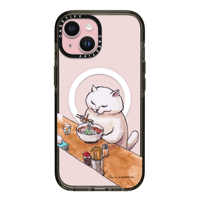 ReikoKAMANO x CASETiFY iPhone 15 ケース Cat,Animal ブラック インパクトケース MagSafe対応 ramen Father's Day ReikoKAMANO x CASETiFY iPhone 15 ケース Cat,Animal ブラック インパクトケース MagSafe対応 ramen Father's Day