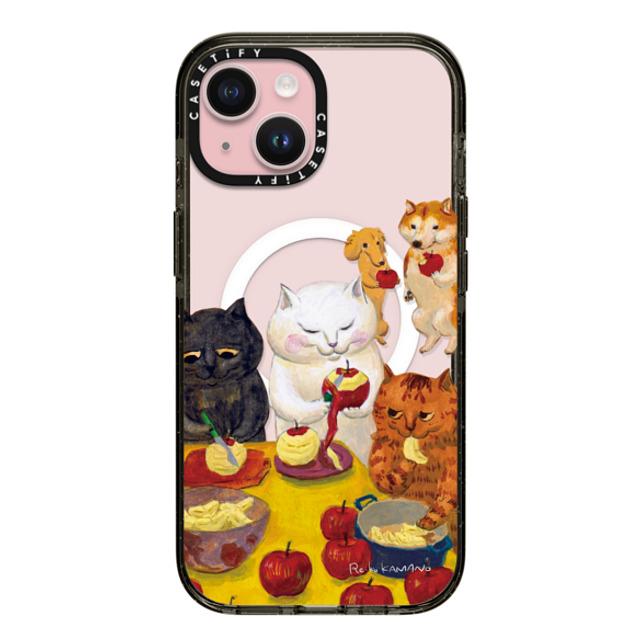 ReikoKAMANO x CASETiFY iPhone 15 ケース Cat,Animal ブラック インパクトケース MagSafe対応 preparing the tarte tatin Back to School ReikoKAMANO x CASETiFY iPhone 15 ケース Cat,Animal ブラック インパクトケース MagSafe対応 preparing the tarte tatin Back to School