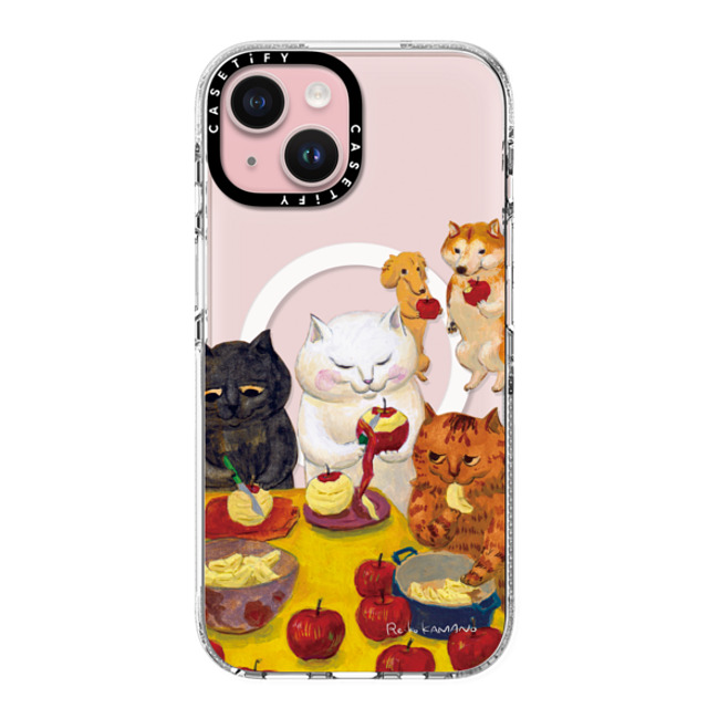 ReikoKAMANO x CASETiFY iPhone 15 ケース Cat,Animal クリア クリア ケース MagSafe対応 preparing the tarte tatin Back to School ReikoKAMANO x CASETiFY iPhone 15 ケース Cat,Animal クリア クリア ケース MagSafe対応 preparing the tarte tatin Back to School