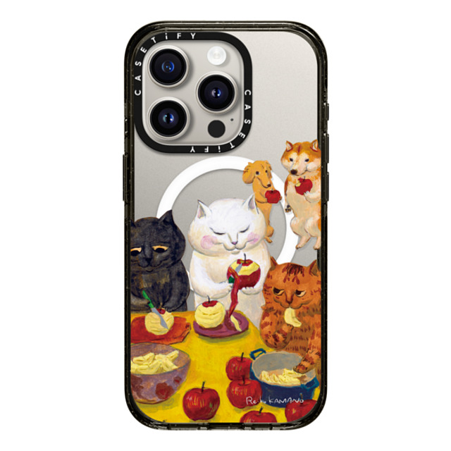 ReikoKAMANO x CASETiFY iPhone 15 Pro ケース Cat,Animal ブラック インパクトケース MagSafe対応 preparing the tarte tatin Back to School ReikoKAMANO x CASETiFY iPhone 15 Pro ケース Cat,Animal ブラック インパクトケース MagSafe対応 preparing the tarte tatin Back to School
