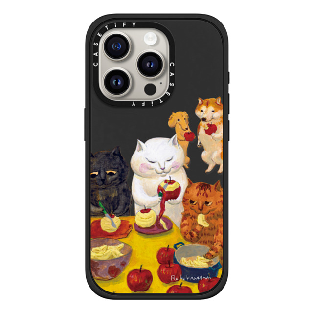 ReikoKAMANO x CASETiFY iPhone 15 Pro Case Cat,Animal マットブラック Impact Case MagSafe Compatible preparing the tarte tatin Mother's Day ReikoKAMANO x CASETiFY iPhone 15 Pro Case Cat,Animal マットブラック Impact Case MagSafe Compatible preparing the tarte tatin Mother's Day