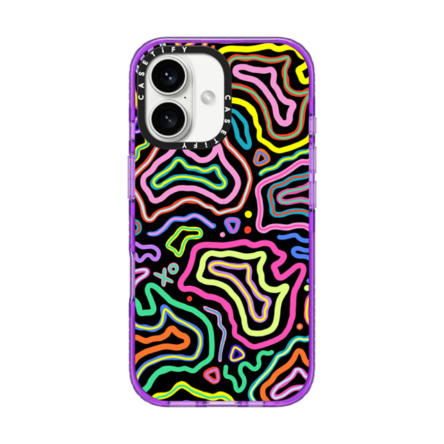 Nungala Creative x CASETiFY iPhone 16 Case パープル Impact Case MagSafe Compatible Country - Colour by Nungala Creative Nungala Creative x CASETiFY iPhone 16 Case パープル Impact Case MagSafe Compatible Country - Colour by Nungala Creative