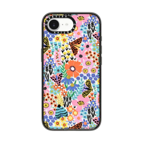 iPhone 16e - Butterfly Moth Flower Meadow - Floral Summer Pattern