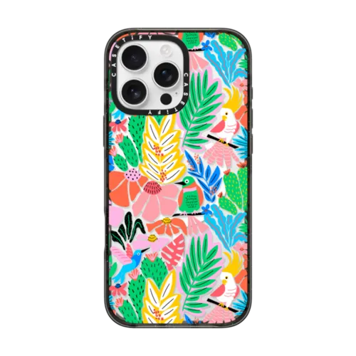 iPhone 16 Pro Max - Tropical Birds Jungle Rainforest Exotic Summer Pattern