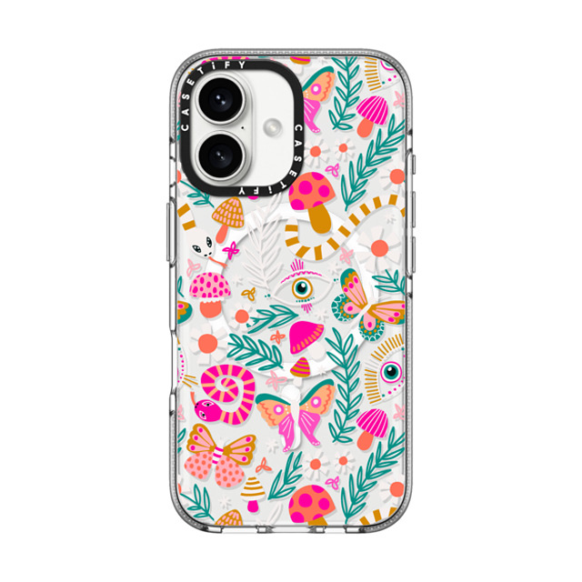 Sandra Hutter x CASETiFY iPhone 16 Case Snake クリア クリア ケース MagSafe対応 Magic Witchcraft Mushrooms Snakes Magical Eye Pattern Back to School Sandra Hutter x CASETiFY iPhone 16 Case Snake クリア クリア ケース MagSafe対応 Magic Witchcraft Mushrooms Snakes Magical Eye Pattern Back to School