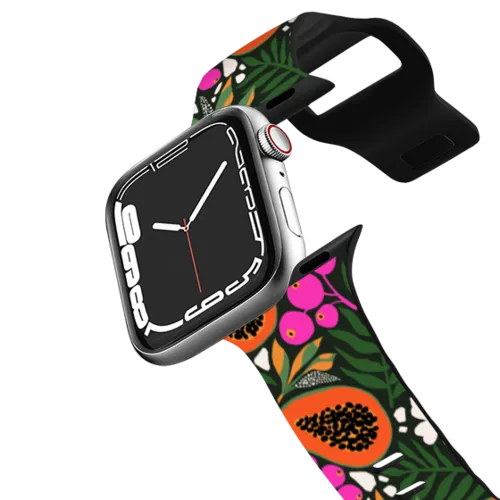 Apple Watch Series 7-9 (45mm) - Papaya Tropical Summer Fruit Pattern