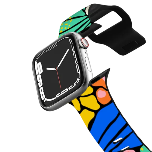 Apple Watch Series 7-9 (45mm) - Abstract Animal Skin Pattern Colorful Shapes