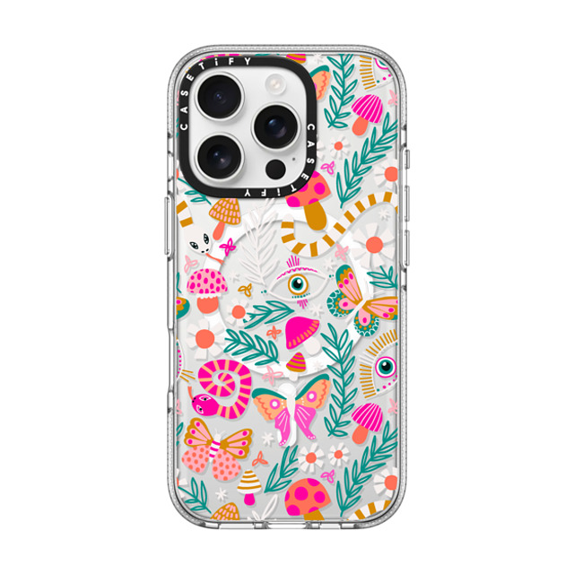 Sandra Hutter x CASETiFY iPhone 16 Pro Case Snake クリア クリア ケース MagSafe対応 Magic Witchcraft Mushrooms Snakes Magical Eye Pattern Back to School Sandra Hutter x CASETiFY iPhone 16 Pro Case Snake クリア クリア ケース MagSafe対応 Magic Witchcraft Mushrooms Snakes Magical Eye Pattern Back to School