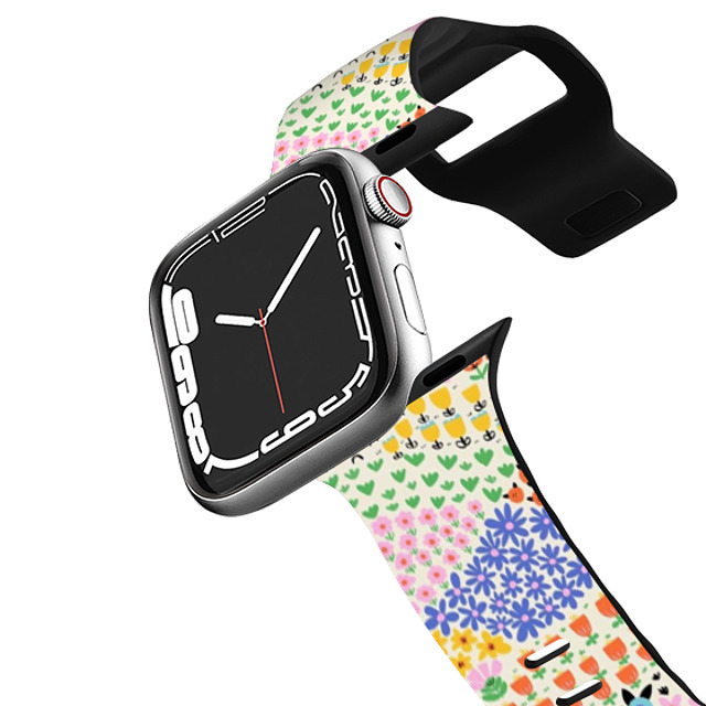 Sandra Hutter x CASETiFY Apple Watch Band Series 7-9 (41mm) Floral,Nature Black インパクト バンド Flower Meadow by Sandra Hutter Mother's Day Sandra Hutter x CASETiFY Apple Watch Band Series 7-9 (41mm) Floral,Nature Black インパクト バンド Flower Meadow by Sandra Hutter Mother's Day