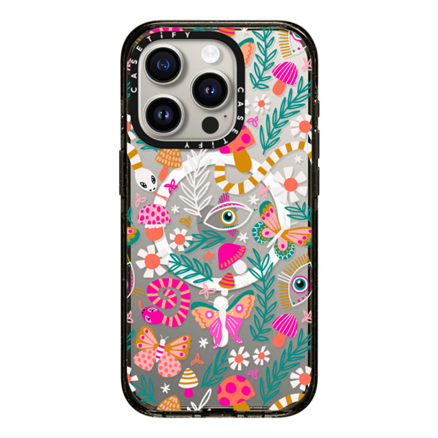 Sandra Hutter x CASETiFY iPhone 15 Pro Case Snake Black Impact Case MagSafe Compatible Magic Witchcraft Mushrooms Snakes Magical Eye Pattern Back to School Sandra Hutter x CASETiFY iPhone 15 Pro Case Snake Black Impact Case MagSafe Compatible Magic Witchcraft Mushrooms Snakes Magical Eye Pattern Back to School