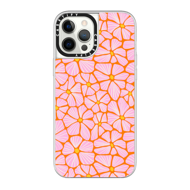 Sandra Hutter x CASETiFY iPhone 12 Pro Max Case Floral,Nature クリア グリップケース Mosaic Flowers by Sandra Hutter Back to School Sandra Hutter x CASETiFY iPhone 12 Pro Max Case Floral,Nature クリア グリップケース Mosaic Flowers by Sandra Hutter Back to School