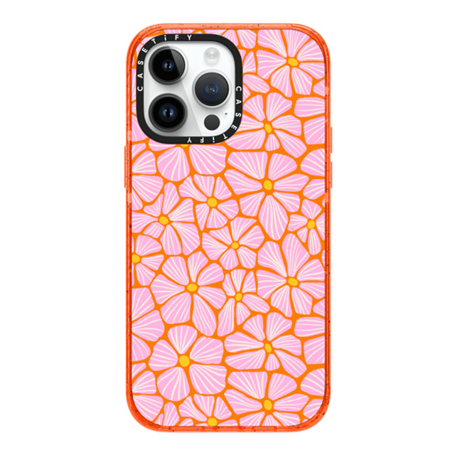 Sandra Hutter x CASETiFY iPhone 14 Pro Max Case Floral,Nature オレンジ インパクトケース Mosaic Flowers by Sandra Hutter Mother's Day Sandra Hutter x CASETiFY iPhone 14 Pro Max Case Floral,Nature オレンジ インパクトケース Mosaic Flowers by Sandra Hutter Mother's Day