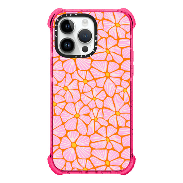 Sandra Hutter x CASETiFY iPhone 14 Pro Max Case Bubble Gum ウルトラインパクトケース Mosaic Flowers by Sandra Hutter Sandra Hutter x CASETiFY iPhone 14 Pro Max Case Bubble Gum ウルトラインパクトケース Mosaic Flowers by Sandra Hutter