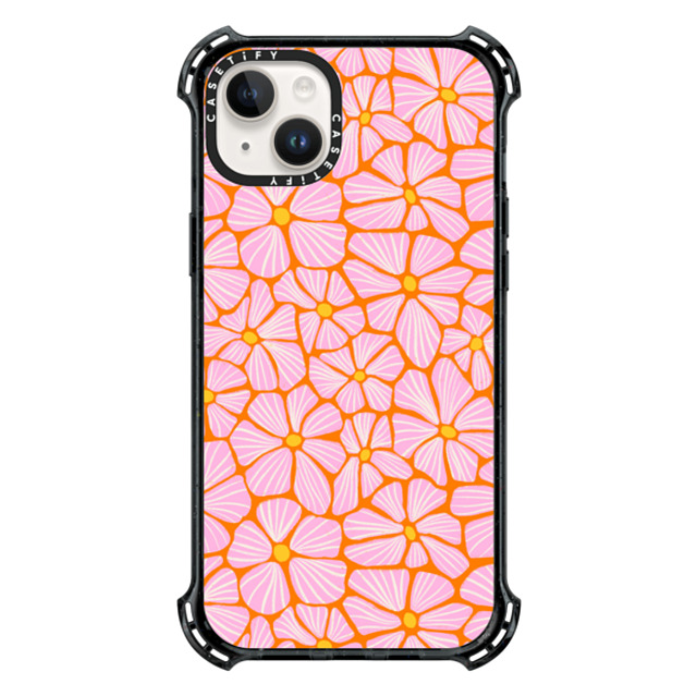 Sandra Hutter x CASETiFY iPhone 14 Plus ケース Floral,Nature ブラック バウンスケース Mosaic Flowers by Sandra Hutter Mother's Day Sandra Hutter x CASETiFY iPhone 14 Plus ケース Floral,Nature ブラック バウンスケース Mosaic Flowers by Sandra Hutter Mother's Day