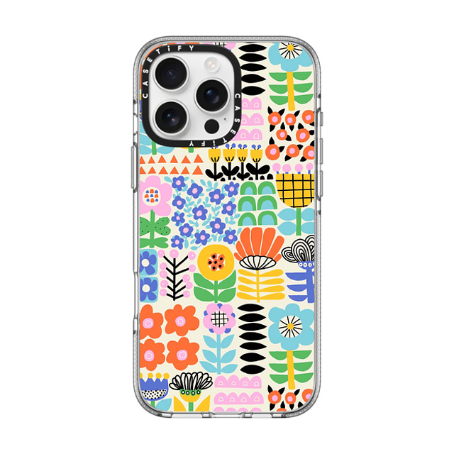 Sandra Hutter x CASETiFY iPhone 16 Pro Max ケース クリア クリア ケース MagSafe対応 Scandinavian Maximalist Florals by Sandra Hutter