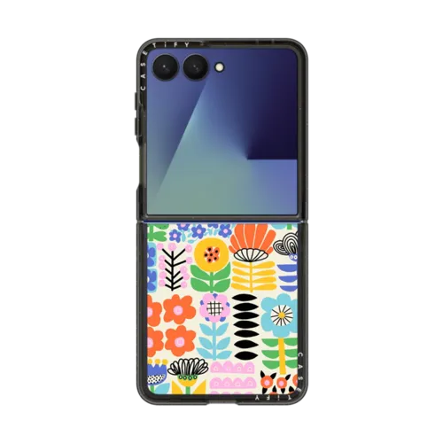 Galaxy Z Flip7 - Scandinavian Maximalist Florals by Sandra Hutter