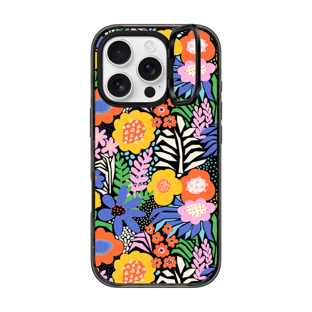 Sandra Hutter x CASETiFY iPhone 16 Pro Case Floral,Nature Black インパクトリングスタンドケース MagSafe対応 Paper Collage Flowers by Sandra Hutter Mother's Day Sandra Hutter x CASETiFY iPhone 16 Pro Case Floral,Nature Black インパクトリングスタンドケース MagSafe対応 Paper Collage Flowers by Sandra Hutter Mother's Day