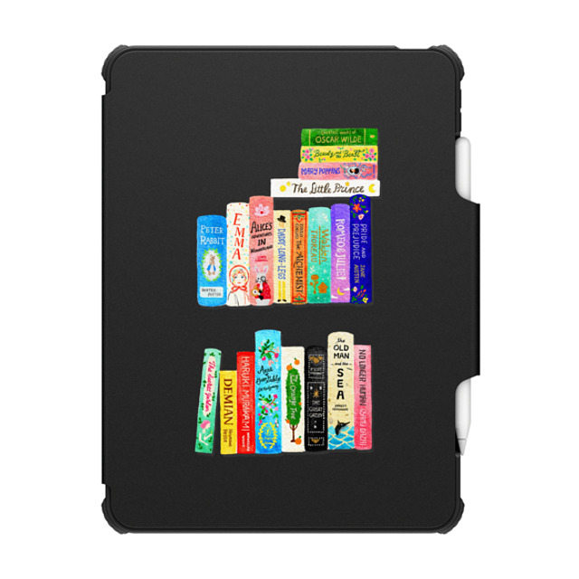 Skylar Kim x CASETiFY iPad Air (第4/5世代) ブラック インパクト フォリオ ケース bookshelf for book lovers - book collection -ipad case Father's Day Skylar Kim x CASETiFY iPad Air (第4/5世代) ブラック インパクト フォリオ ケース bookshelf for book lovers - book collection -ipad case Father's Day