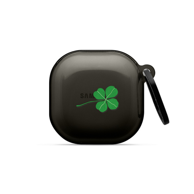 Skylar Kim x CASETiFY Galaxy Buds2 Pro ブラック インパクトケース Good Luck Four Leaf Clover