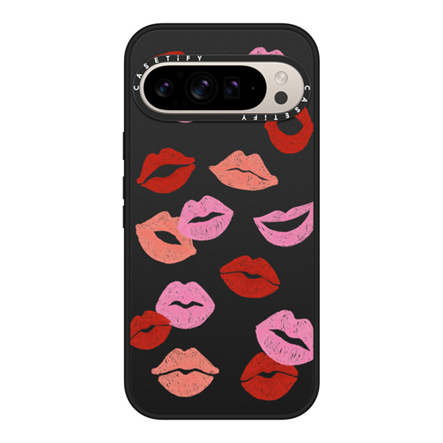 Skylar Kim x CASETiFY Pixel 9 Pro XL ケース マットブラック マグネット式 インパクトケース sexy lips & hot kiss marks (lovely rouge lip color) Halloween Skylar Kim x CASETiFY Pixel 9 Pro XL ケース マットブラック マグネット式 インパクトケース sexy lips & hot kiss marks (lovely rouge lip color) Halloween