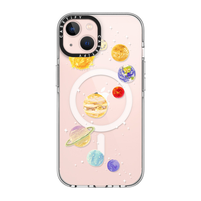 Skylar Kim x CASETiFY iPhone 13 ケース クリア クリア ケース MagSafe対応 Solar System