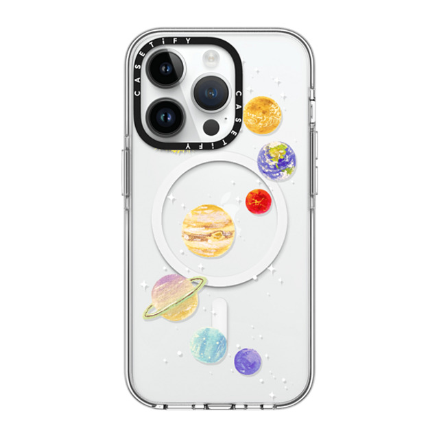 Skylar Kim x CASETiFY iPhone 14 Pro ケース クリア クリア ケース MagSafe対応 Solar System