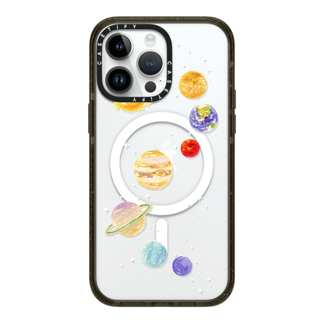 Skylar Kim x CASETiFY iPhone 14 Pro Max ケース ブラック インパクトケース MagSafe対応 Solar System