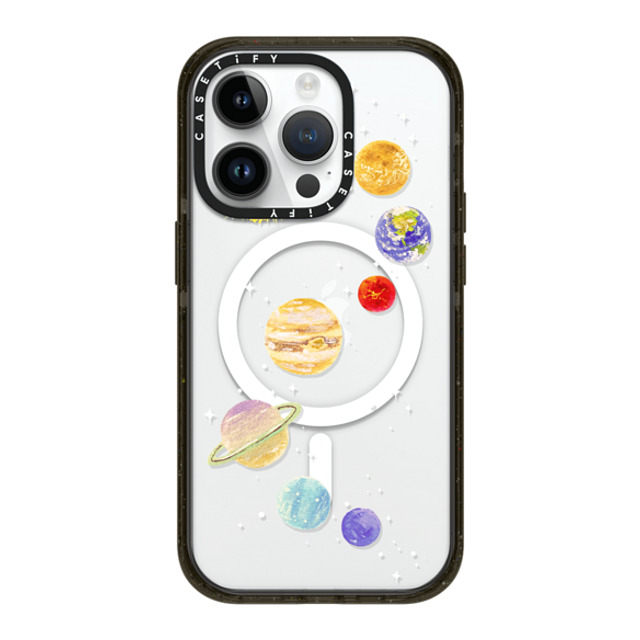 Skylar Kim x CASETiFY iPhone 14 Pro ケース ブラック インパクトケース MagSafe対応 Solar System