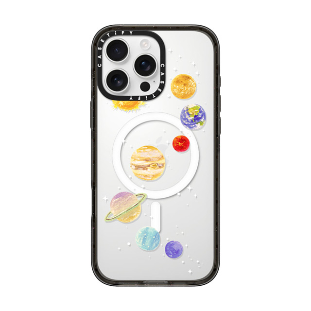 Skylar Kim x CASETiFY iPhone 16 Pro Max ケース ブラック インパクトケース MagSafe対応 Solar System