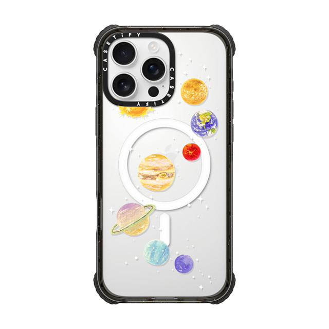 Skylar Kim x CASETiFY iPhone 16 Pro Max Case Black ウルトラ インパクトケース MagSafe 対応 Solar System Skylar Kim x CASETiFY iPhone 16 Pro Max Case Black ウルトラ インパクトケース MagSafe 対応 Solar System