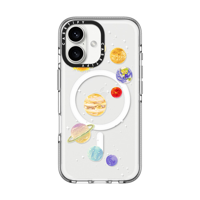 Skylar Kim x CASETiFY iPhone 16 ケース クリア クリア ケース MagSafe対応 Solar System