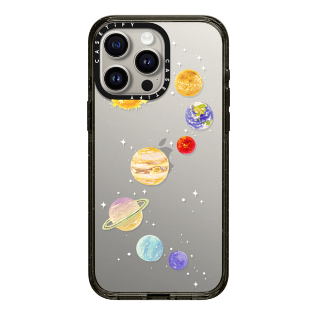 Skylar Kim x CASETiFY iPhone 15 Pro Max ケース ブラック インパクトケース Solar System