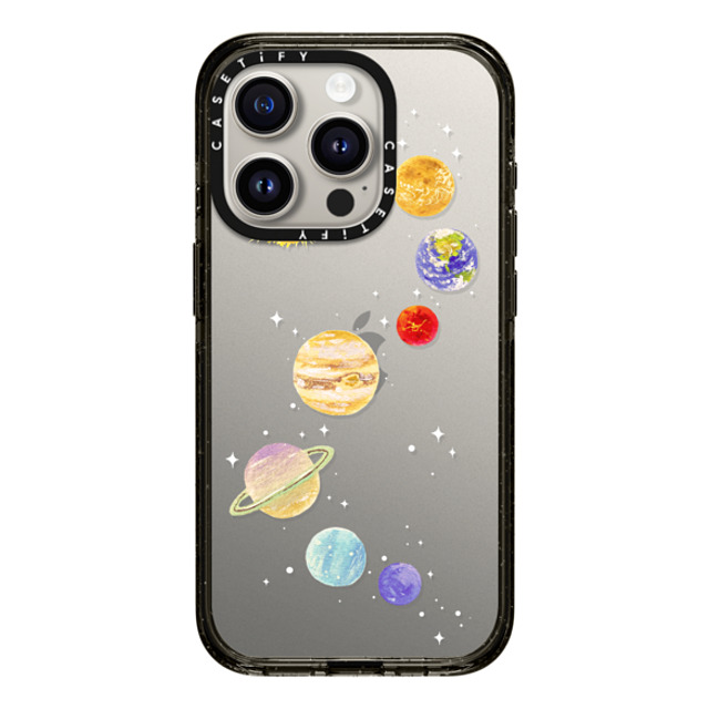 Skylar Kim x CASETiFY iPhone 15 Pro ケース ブラック インパクトケース Solar System