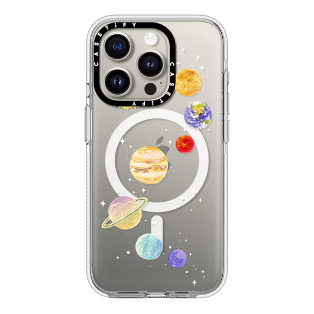 Skylar Kim x CASETiFY iPhone 15 Pro ケース クリア クリア ケース MagSafe対応 Solar System
