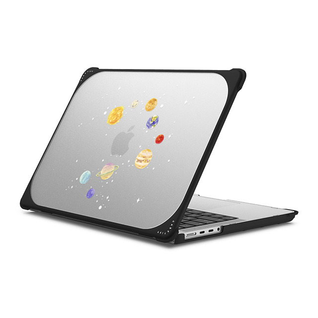 Skylar Kim x CASETiFY MacBook Pro 14-inch (2021 / 2023) ブラック バウンス ケース Solar System (Macbook Case)