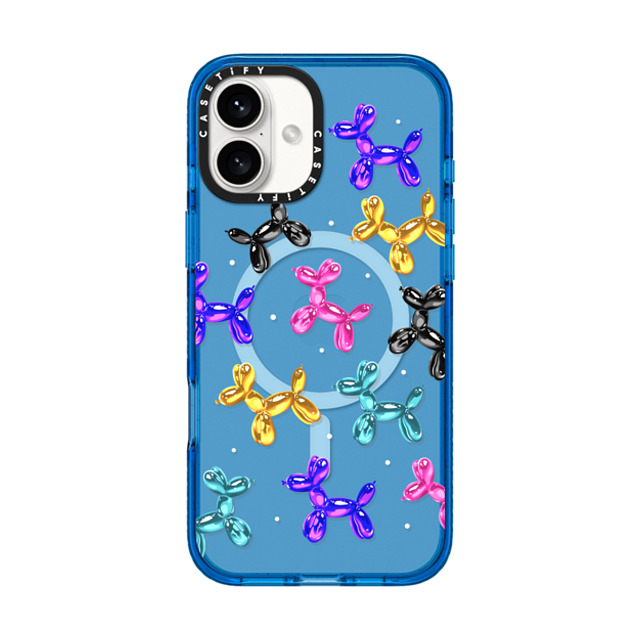 Skylar Kim x CASETiFY iPhone 16 Plus Case スカイブルー Impact Case MagSafe Compatible colorful artistic balloon dogs Skylar Kim x CASETiFY iPhone 16 Plus Case スカイブルー Impact Case MagSafe Compatible colorful artistic balloon dogs