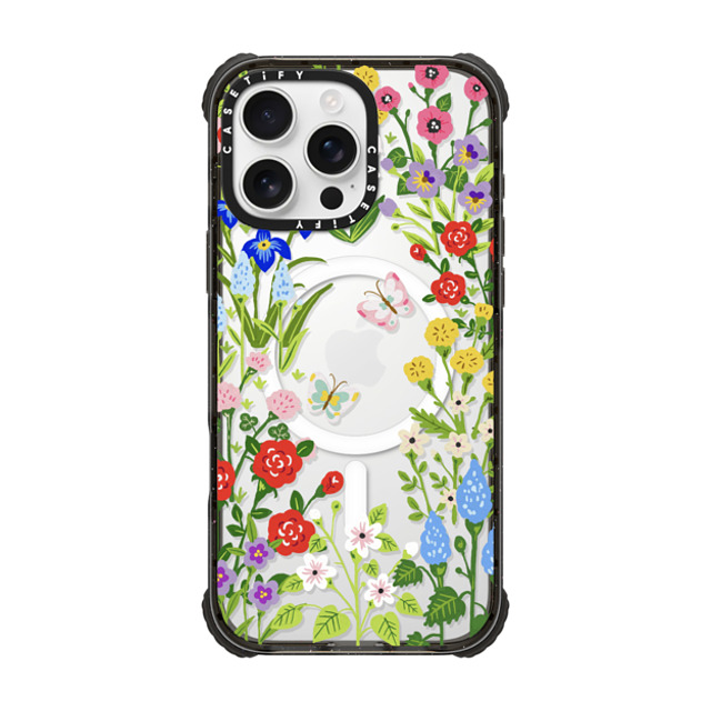 Skylar Kim x CASETiFY iPhone 16 Pro Max ケース Floral,Butterfly ブラック ウルトラ インパクトケース MagSafe 対応 Floral Garden with Butterflies Father's Day Skylar Kim x CASETiFY iPhone 16 Pro Max ケース Floral,Butterfly ブラック ウルトラ インパクトケース MagSafe 対応 Floral Garden with Butterflies Father's Day
