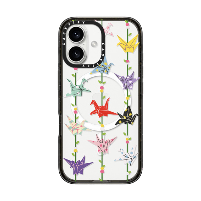 Skylar Kim x CASETiFY iPhone 16 Case Animal,Y2K Black Impact Case MagSafe Compatible Origami paper crane: good luck symbol Father's Day Skylar Kim x CASETiFY iPhone 16 Case Animal,Y2K Black Impact Case MagSafe Compatible Origami paper crane: good luck symbol Father's Day