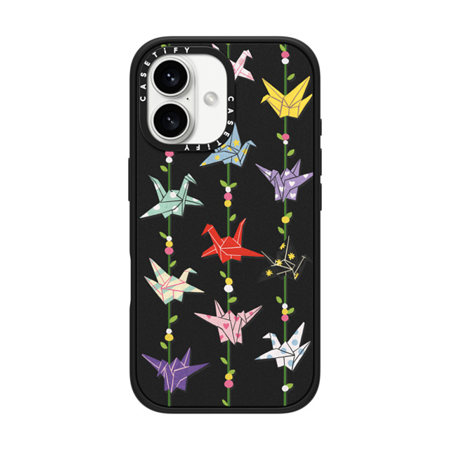 Skylar Kim x CASETiFY iPhone 16 Case Animal,Y2K Matte Black Impact Case MagSafe Compatible Origami paper crane: good luck symbol Father's Day Skylar Kim x CASETiFY iPhone 16 Case Animal,Y2K Matte Black Impact Case MagSafe Compatible Origami paper crane: good luck symbol Father's Day