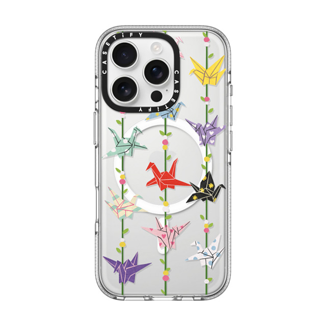 Skylar Kim x CASETiFY iPhone 16 Pro Case Animal,Y2K Clear Clear Case MagSafe Compatible Origami paper crane: good luck symbol Mother's Day Skylar Kim x CASETiFY iPhone 16 Pro Case Animal,Y2K Clear Clear Case MagSafe Compatible Origami paper crane: good luck symbol Mother's Day