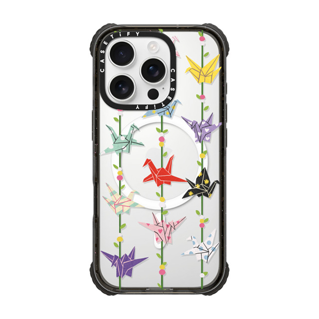 Skylar Kim x CASETiFY iPhone 16 Pro Case Animal,Y2K Black ウルトラ インパクトケース MagSafe 対応 Origami paper crane: good luck symbol Father's Day Skylar Kim x CASETiFY iPhone 16 Pro Case Animal,Y2K Black ウルトラ インパクトケース MagSafe 対応 Origami paper crane: good luck symbol Father's Day