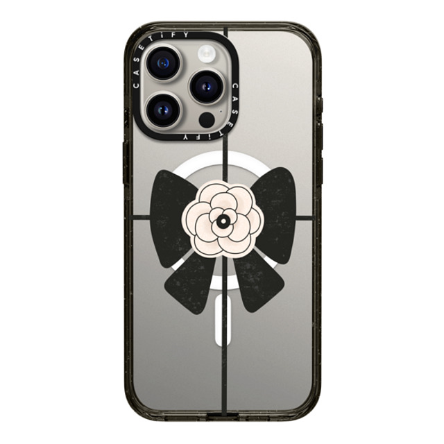 Skylar Kim x CASETiFY iPhone 15 Pro Max Case Floral,Ribbon Black Impact Case MagSafe Compatible Elegant Camellia corsage bow: black and white ribbon Mother's Day Skylar Kim x CASETiFY iPhone 15 Pro Max Case Floral,Ribbon Black Impact Case MagSafe Compatible Elegant Camellia corsage bow: black and white ribbon Mother's Day
