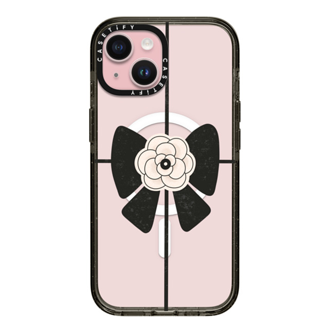 Skylar Kim x CASETiFY iPhone 15 Case Floral,Ribbon Black Impact Case MagSafe Compatible Elegant Camellia corsage bow: black and white ribbon Mother's Day Skylar Kim x CASETiFY iPhone 15 Case Floral,Ribbon Black Impact Case MagSafe Compatible Elegant Camellia corsage bow: black and white ribbon Mother's Day