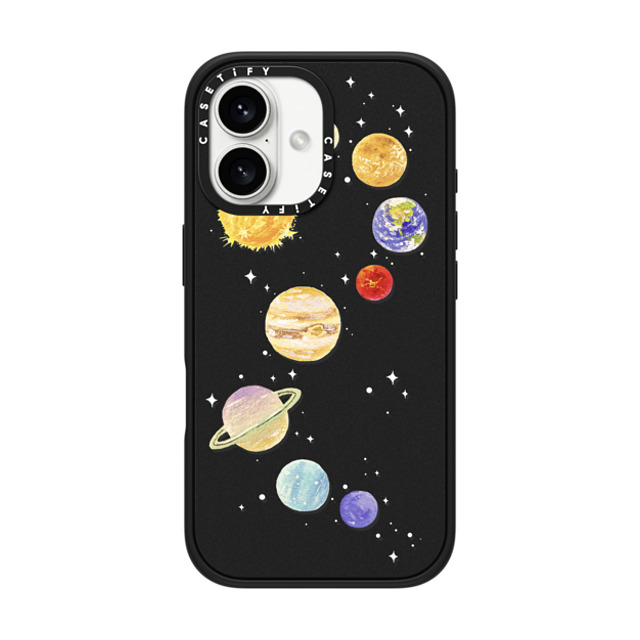 Skylar Kim x CASETiFY iPhone 16 Case Matte Black Impact Case MagSafe Compatible Solar system 3 Skylar Kim x CASETiFY iPhone 16 Case Matte Black Impact Case MagSafe Compatible Solar system 3