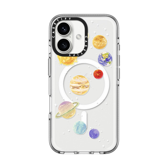 Skylar Kim x CASETiFY iPhone 16 Case Space,Y2K クリア クリア ケース MagSafe対応 Solar system 3 Mother's Day Skylar Kim x CASETiFY iPhone 16 Case Space,Y2K クリア クリア ケース MagSafe対応 Solar system 3 Mother's Day